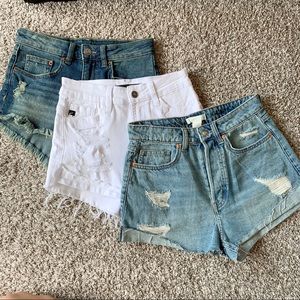 3 High Waisted Shorts Bundle